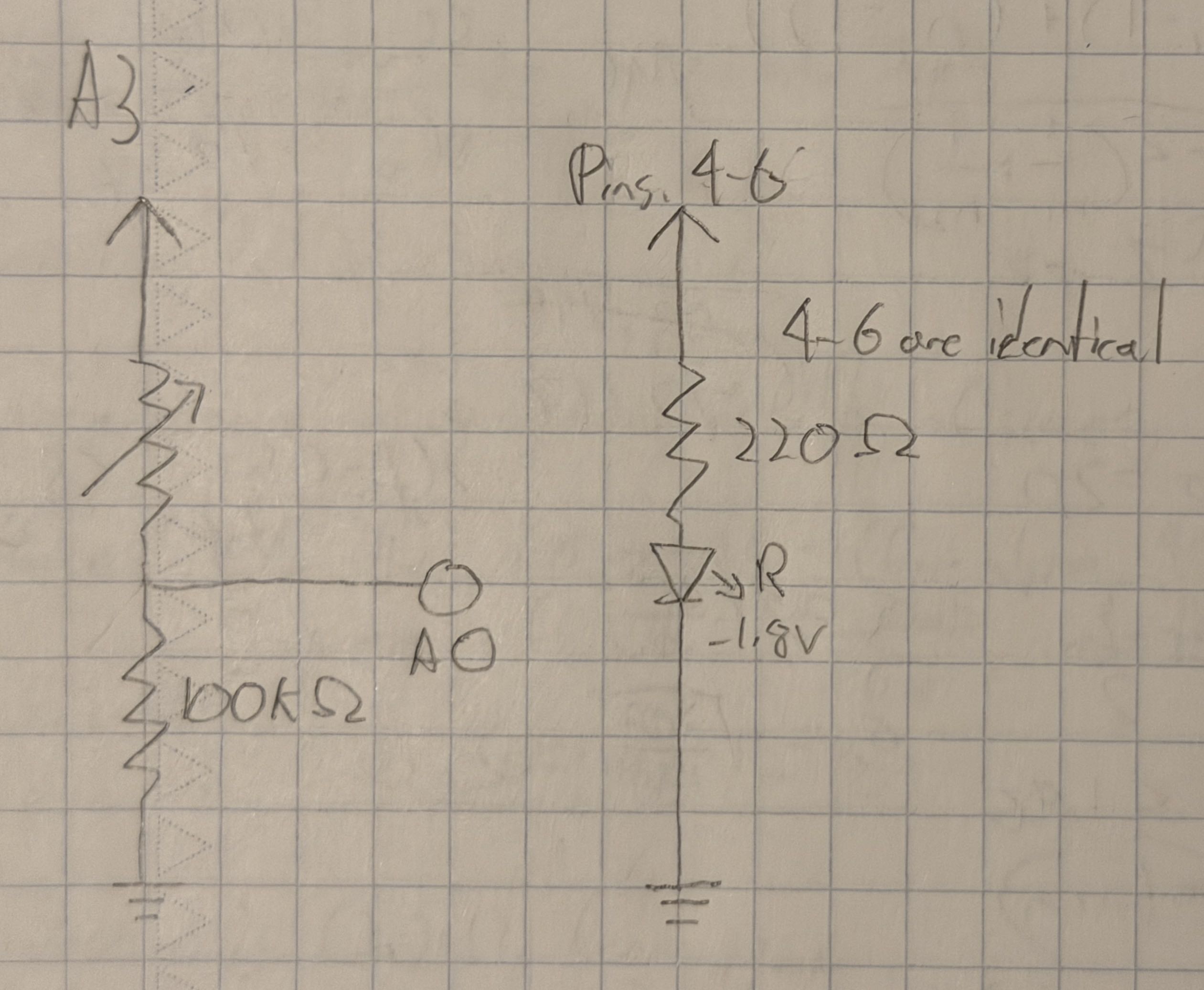 Diagram of the circuit for this assignment