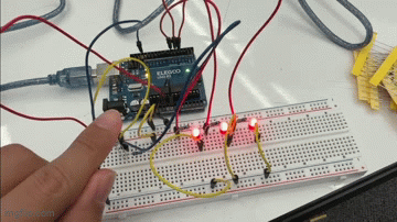 LEDs turning off and lighting