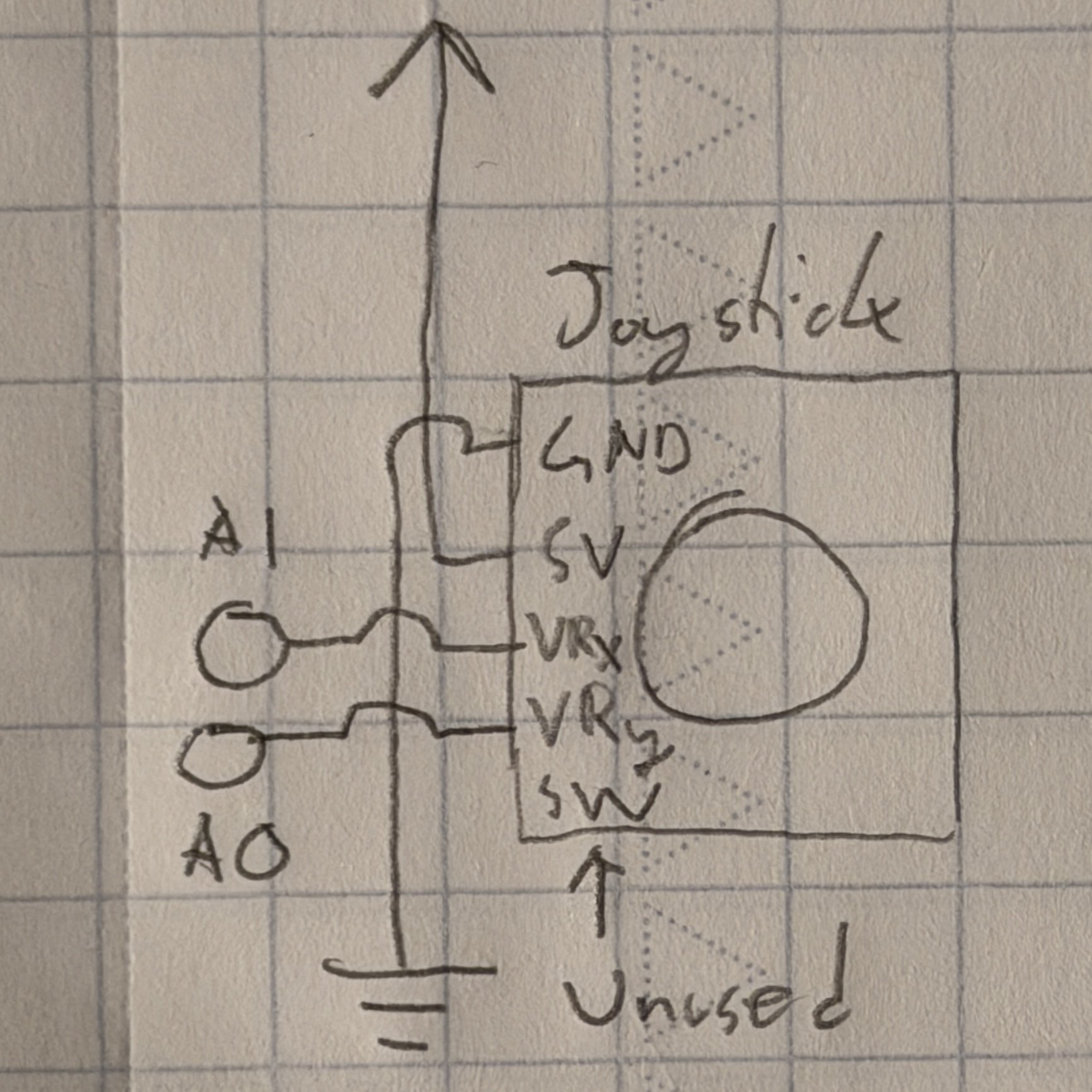 Hand drawn circuit diagram