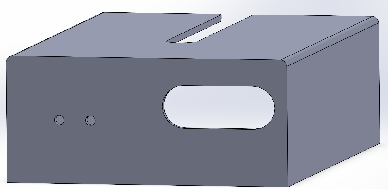 3D model of the container from the front